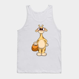 Giraffe with Glasses & Bag Tank Top